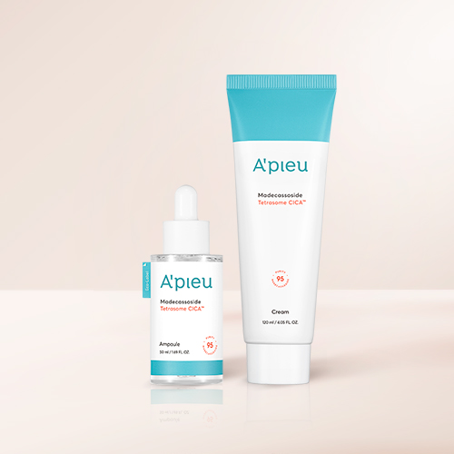 A'PIEU [exclusive] Madecassoside Tetrasome Cica Ampoule & cream Large set