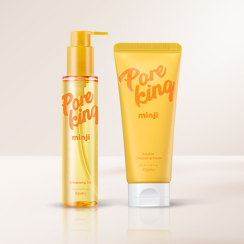 A'PIEU [exclusive] Pore Master Minji Cleansing Oil & Cleansing Foam set