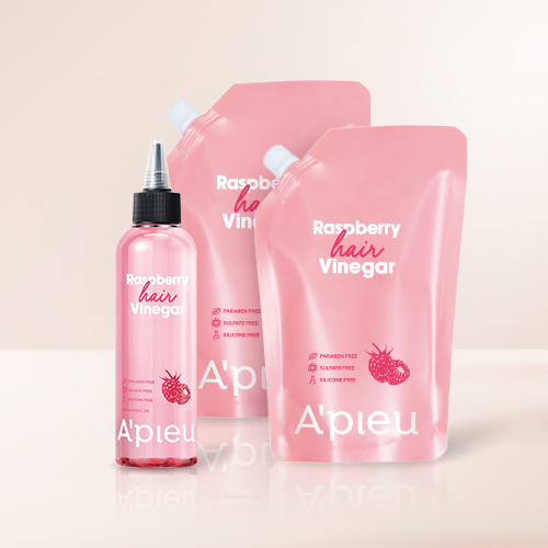 Raspberry Hair Vinegar Main Product & Refill Set